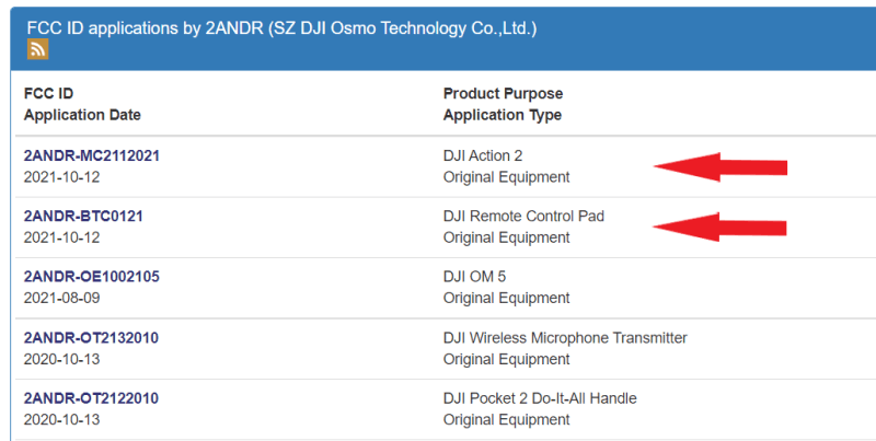 DJI Action 2 FCC